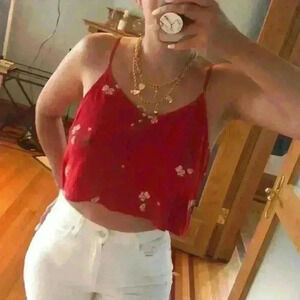 NWOT Cropped loose cami